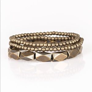 Metal movement brass stretchy bracelets